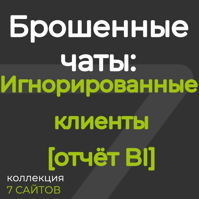 Брошенные чаты: клиенты, которых проигнорировали  [отчёт BI] 